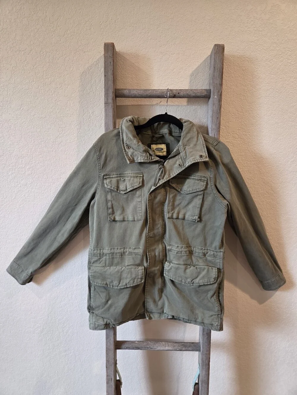 Old Navy Women's Olive Green Military-Style Jacket - Size Small